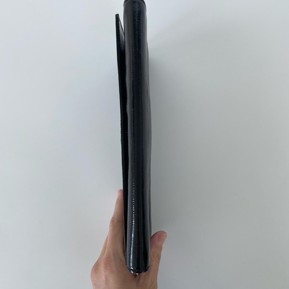 YSL -Vintage patent leather clutch - black - authentic - Picture 5 of 15